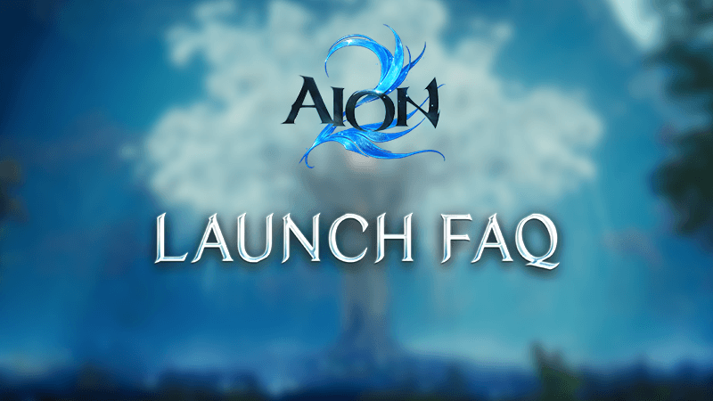 FAQ к запуску AION 2